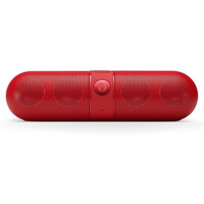 Smart Wireless Speaker Pill With LED Lamp - Merah