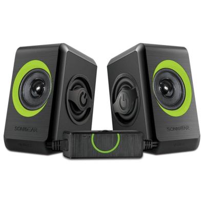SonicGear Speakers Quatro 2 - Hitam/Hijau
