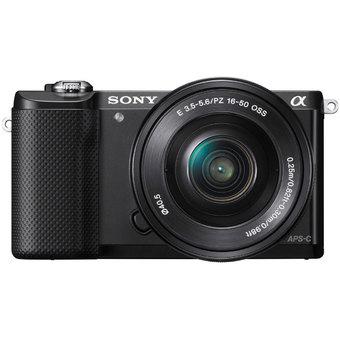 Sony Alpha 5000 - 20.1MP - Kit 16-50mm Kamera Mirrorless - Hitam  