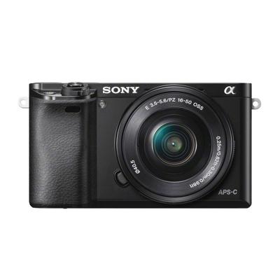 Sony Alpha A6000 Lensa Kit 16-50 mm Hitam Kamera Mirrorless