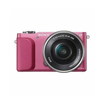 Sony Alpha NEX-3N Mirrorless Digital Camera with 16-50mm Lens Pink  