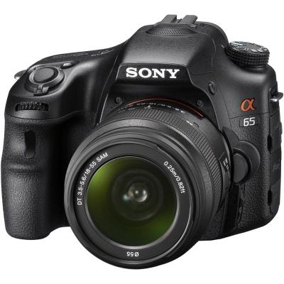 Sony Alpha SLT- A65V 18-55 mm Hitam Kamera DSLR [24.3 MP]
