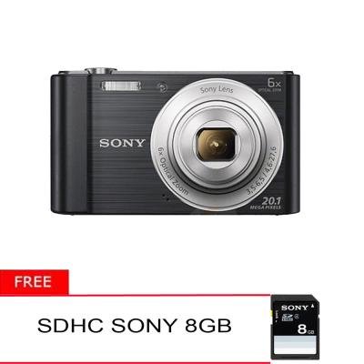 Sony DSC w810 Compact Hitam Kamera Pocket + Memory SD 8GB
