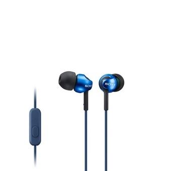 Sony EX110AP In-ear Stereo Headphones with Mic for Smartphone - Blue  