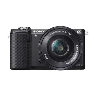 Sony ILCE Alpha A5000L 16-50mm Kamera Mirorrless – 20.1 MP - Hitam  