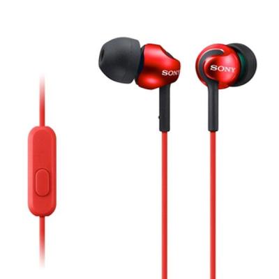 Sony MDR-EX110AP Earbud Headset - Red