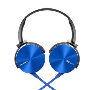Sony Stereo Headphone MDR-XB450AP - Biru  