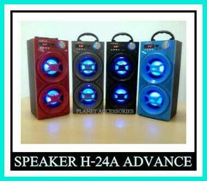 Speaker Portable Advance H24A Speker Charger H-24A Bass Original