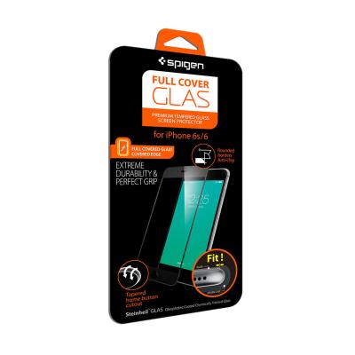 Spigen Full Cover Glas Screen Protector for iPhone 6s Plus or 6 Plus - Black