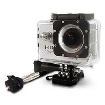 Sport Cam Action Camera W8 WiFi Full HD Color - 12 MP - Silver  