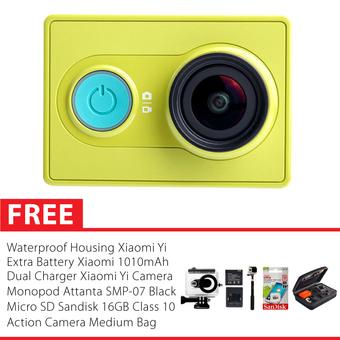 Sport Cam Xiaomi Yi Combo Extreme Action Camera Original - Hijau + Gratis Paket Hadiah  