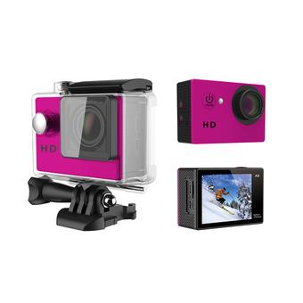 Sports DV Action Camera A8 720P HD Video + 120°Wide View Angle + Waterproof HD Camrecorder(Pink) (Intl)  