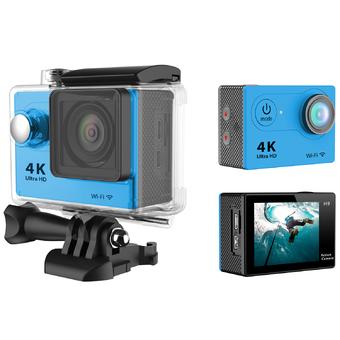 Sports DV Action Camera H9 1080P 60fps Video +WIFI+ 170°Wide View Angle + Waterproof +1050MAH Battery Car DVR Camrecorder(Blue) (Intl)  