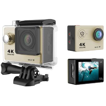 Sports DV Action Camera H9 1080P 60fps Video +WIFI+ 170°Wide View Angle + Waterproof +1050MAH battery Car DVR Camrecorder(Gold) (Intl)  