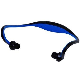 Sports Wireless Music Bluetooth Headset Headphone Neckband Style In-Ear Earphone for Universal Mobile Phones Blue  