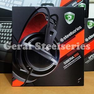 SteelSeries Siberia 200 Black Gaming Headset Hitam