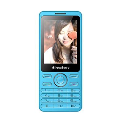 Strawberry ST338 Blue Handphone [Triple SIM]