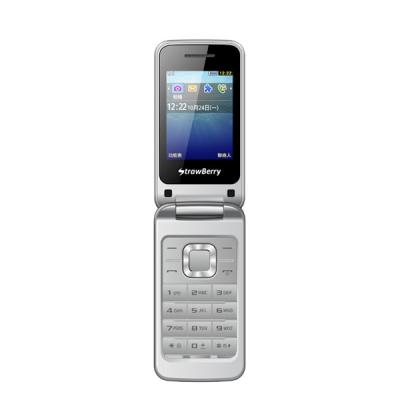 Strawberry ST3520 Silver Flip Handphone