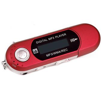 Sunweb Mini Usb Wma Mp3 Clip Music Player With Lcd Screen Earbud For Tf Card/Micro Sd Supportted 32G 4 Colors ( Red ) (Intl)  