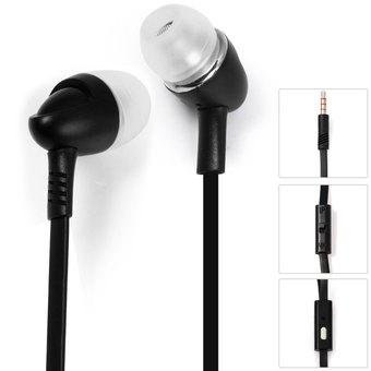 Super Bass In-ear Earphone 3.5mm Jack Stereo Headphone 1.2m Flat Cable with Microphone for iPhone 6 / 6 Plus 5 5S 4 4S Samsung Smartphones MP3 Computers  