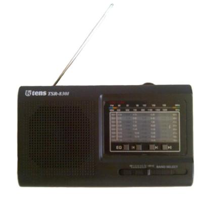 Tens TSR-8301 Hitam Radio 10 Band [AC/DC, Micro SD/USB MP3]