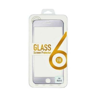 Titanium Alloy Tempered Glass Silver Screen Protector for iPhone 6 Plus