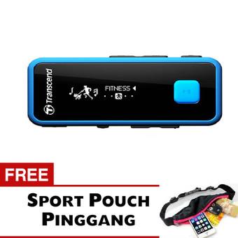 Transcend MP350 MP3 Recorder Player - Hitam + Gratis Trend's Sport Pouch Belt Tas Pinggang  