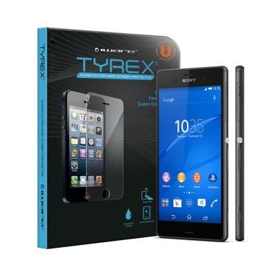 Tyrex Tempered Glass Screen Protector for Sony Xperia Z3 + Plastic Back Protector