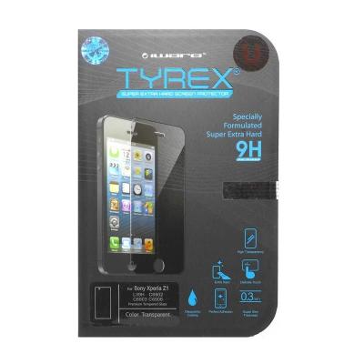 Tyrex Tempered Glass Screen Protector for Sony Xperia Z1 + Plastic Back Protector
