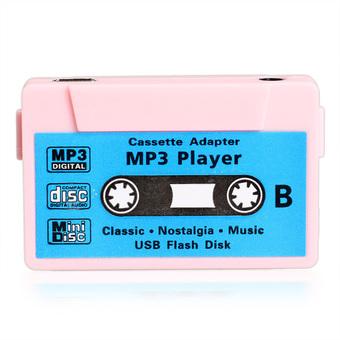 USB Flash Disk Cassette Speaker (Pink)  