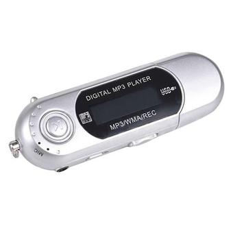 USB MP4 Player + Earphone (Silver)  