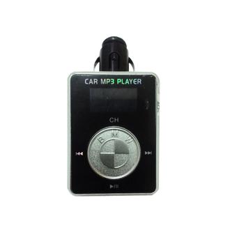 Universal Car Mp3 Player With Fm Modulator And SD Card Slot - Hitam / Silver  