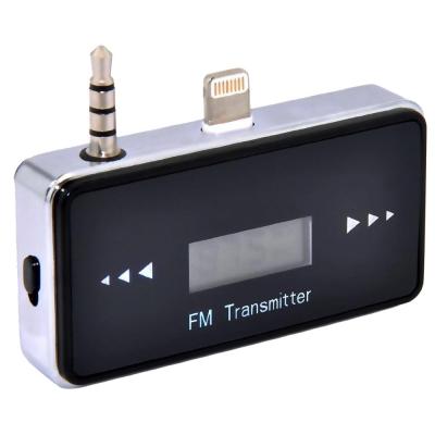 Universal FM Transmitter 3.5mm Jack Plug Handsfree for iPhone 5/5s/5c - Hitam