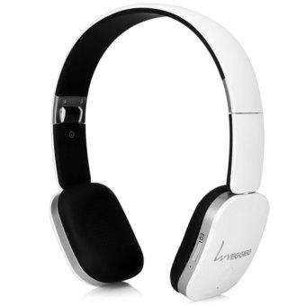 VEGGIEG Foldable Bluetooth V4.0 + EDR Hands Free Headset MP3 Music Headphone for NFC Switch Function (White/Black) (Intl)  