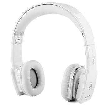 VEGGIEG V8100 Stretch Wireless Bluetooth V4.0 + EDR Hands Free Headset MP3 Music Headphone with 3.5mm Jack and Micro USB Interface for iPhone Samsung Smartphones Laptop-White  
