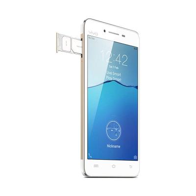 VIVO Y35 Gold Smartphone + Tempered Glass + Memory Card