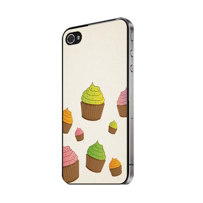 Verre Skin PH4 Eat Cake and Carry On Series AD 003 Multicolor Skin Protector for iPhone 4