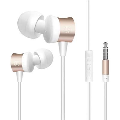 Vivan Resong W9 Wired In-ear Music Headset - Putih-Emas