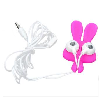 Vococal Cartoon Big Eyes Rabbit Style Mobile Earphone w/ Cable Winder  