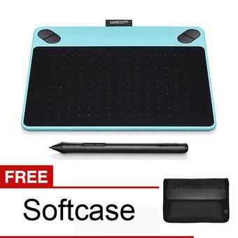 Wacom Intuos Comic CTH-490 Pen & Touch Small Mint Blue + Gratis Softcase  