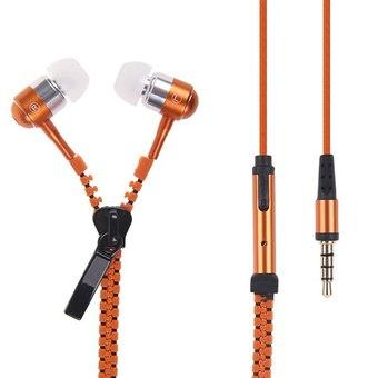 Wanky Stereo Headset Zipper - Orange  