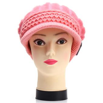 Warm Headset Winter Bluetooth Music Hat for Women Knitting Wool Answer Phone Rabbit Hair Peaked Cap Valentine's Day Gift Lover (Intl)  