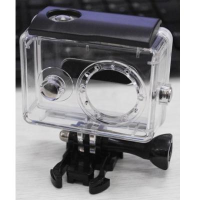 Waterproof Acrylic Case Without Lens Cap for Xiaomi Yi Sports Camera - Transparent
