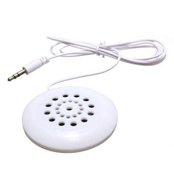 White 3.5mm Mini Pillow Speaker For MP3 MP4 Player iPhone iPod Touch CD Radio (Intl)  