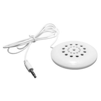 White 3.5mm Mini Pillow Speaker For MP3 MP4 Player iPhone iPod Touch CD Radio  