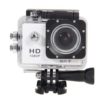 Wifi SJ4000 1080P 12MP Car Cam Sports Camera DV Action Waterproof (White) (Intl)  