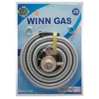 Winn Gas 28 Paket Selang Regulator Flexi - Silver  