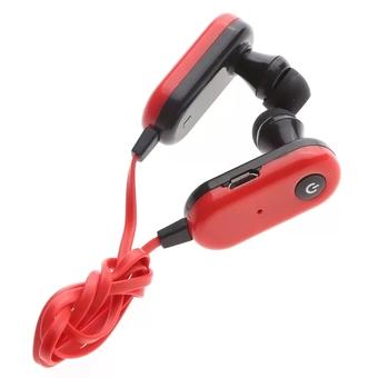 Wireless Bluetooth 3.0 Stereo Ear Earphone for iPhone6/Note4/LG/HTC 62 (Red/Black)  