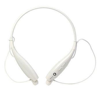 Wireless Bluetooth Stereo Earphone Neckband Headphones (White) (Intl)  