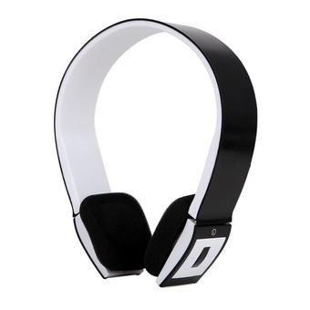 Wireless Bluetooth Stereo Headphone Earphone Headset for PS3 Laptop Tablet PC Mobile Phone with Micophone USB Cable (Black) (Intl)  